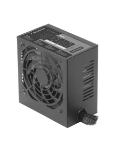 Tacens APIII600, Fuente Alimentación PC ATX 600W, Tecnología SMD 85% Bronze 12V, Ventilador Ultra-silencioso 12cm, Negro