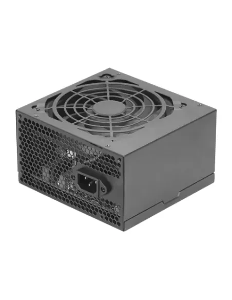 Tacens APIII600, Fuente Alimentación PC ATX 600W, Tecnología SMD 85% Bronze 12V, Ventilador Ultra-silencioso 12cm, Negro
