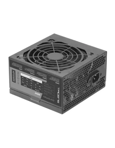 Tacens APIII600, Fuente Alimentación PC ATX 600W, Tecnología SMD 85% Bronze 12V, Ventilador Ultra-silencioso 12cm, Negro