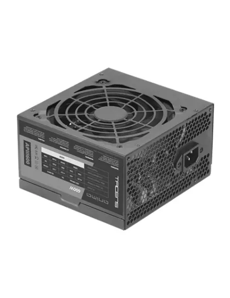 Tacens APIII600, Fuente Alimentación PC ATX 600W, Tecnología SMD 85% Bronze 12V, Ventilador Ultra-silencioso 12cm, Negro