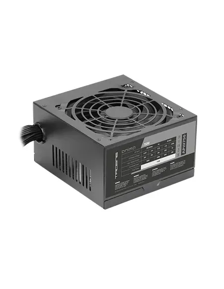 Tacens APIII750, Fuente Alimentación PC ATX 750W, Tecnología SMD y DC-DC, 85% Eficiencia 12V, Ventilador Ultra-silencioso 12cm,