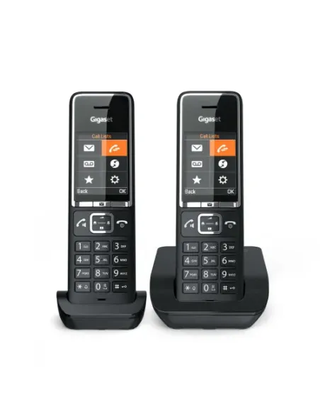 Gigaset COMFORT 550 duo Teléfono analógico Identificador de llamadas Negro