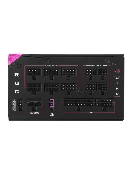 ASUS ROG -THOR-1200P3-MIKU unidad de fuente de alimentación 1200 W 20+4 pin ATX ATX Multicolor