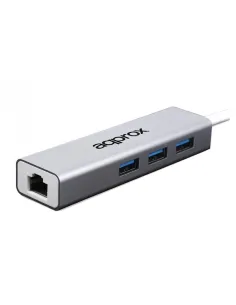 approx APPC07GHUB Adaptador USB 3.0 Gigabit + HUB
