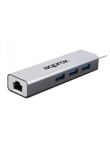 approx APPC07GHUB Adaptador USB 3.0 Gigabit + HUB