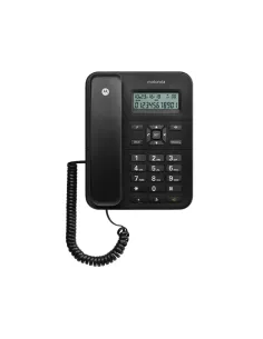 Motorola CT202 Teléfono analógico Identificador de llamadas Negro