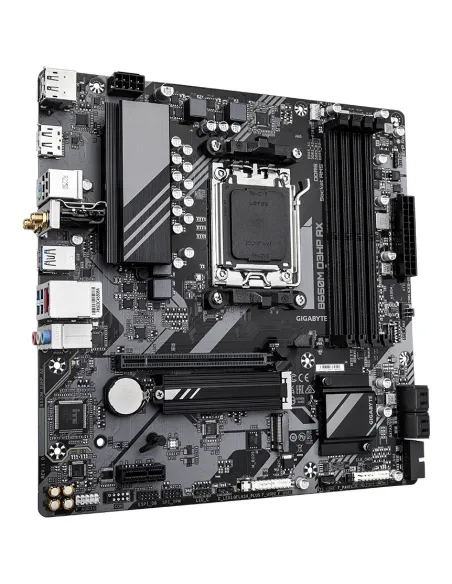 GIGABYTE B650M D3HP AX Placa base - AMD Ryzen serie 9000, VRM de 5+2+2 fases, hasta 8000 MHz DDR5 (OC), 2xPCIe 4.0 M.2, WIFI