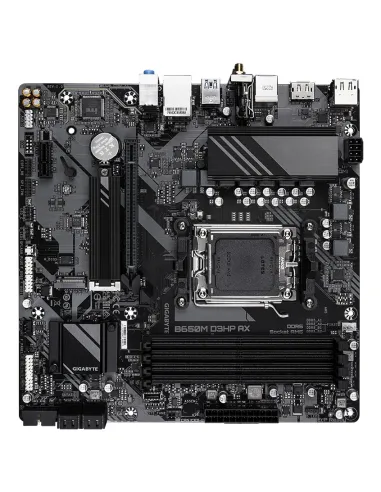 GIGABYTE B650M D3HP AX Placa base - AMD Ryzen serie 9000, VRM de 5+2+2 fases, hasta 8000 MHz DDR5 (OC), 2xPCIe 4.0 M.2, WIFI