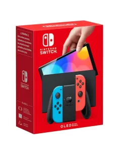 Nintendo Switch OLED videoconsola portátil 17,8 cm (7") 64 GB Pantalla táctil Wifi Azul, Rojo