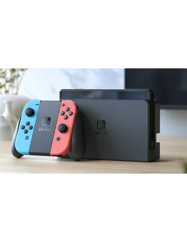 Nintendo Switch OLED videoconsola portátil 17,8 cm (7") 64 GB Pantalla táctil Wifi Azul, Rojo