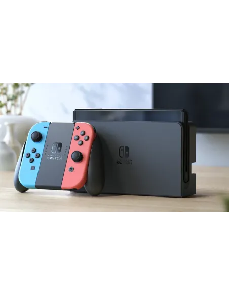 Nintendo Switch OLED videoconsola portátil 17,8 cm (7") 64 GB Pantalla táctil Wifi Azul, Rojo