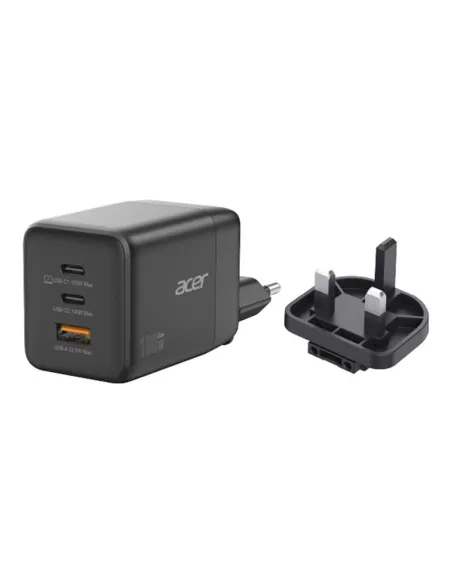 Cargador de pared acer 100w 2x usb tipo c 1x usb tipo a