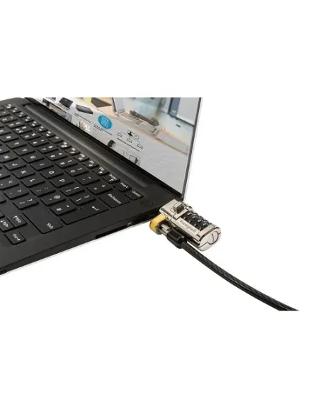 DELL 461-AAEU cable antirrobo Negro, Acero inoxidable 1,8 m