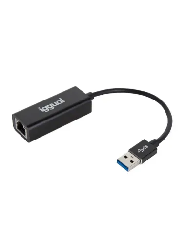 iggual Adaptador USB-A a RJ45 Gigabit Silver