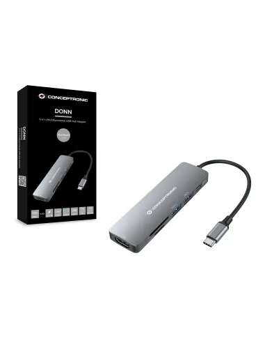 Conceptronic DONN11G USB 3.2 Gen 1 (3.1 Gen 1) Type-C Gris