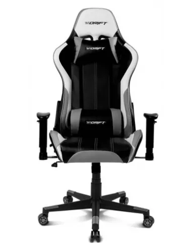 DRIFT DR175 Silla para videojuegos universal Asiento acolchado Negro, Gris, Blanco