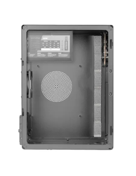 Tacens NOVAX550BR, Caja PC Micro-ATX + Fuente Alimentación 550W 80Plus Bronce 230V, Diseño Totalmente Metálico, 1x Ventilador