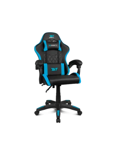 DRIFT DR35BL silla para videojuegos Silla para videojuegos de PC Asiento acolchado Negro, Azul