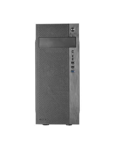 Tacens 2FERROX, Caja PC Semitorre ATX, Ventilador Lateral 12cm, Rejilla Frontal, Acero, Negro