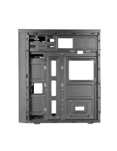 Tacens 2FERROX, Caja PC Semitorre ATX, Ventilador Lateral 12cm, Rejilla Frontal, Acero, Negro