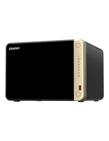 QNAP TS-664 NAS Torre Intel® Celeron® N5095 8 GB DDR4 0 TB QNAP QTS Negro, Bronce
