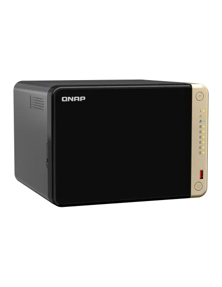 QNAP TS-664 NAS Torre Intel® Celeron® N5095 8 GB DDR4 0 TB QNAP QTS Negro, Bronce