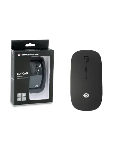 Conceptronic LORCAN01B ratón Oficina Ambidextro Bluetooth Óptico 1600 DPI