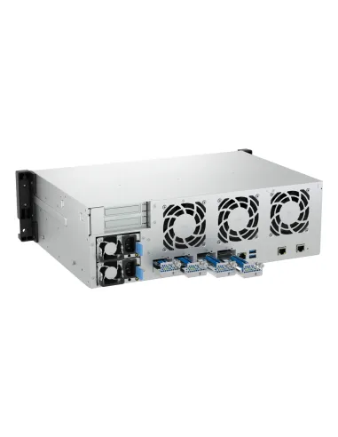 QNAP TS-H1655XEU-RP Servidor de almacenamiento Bastidor (3U) Intel Atom® C5125 8 GB DDR4 0 TB QuTS hero Negro, Gris