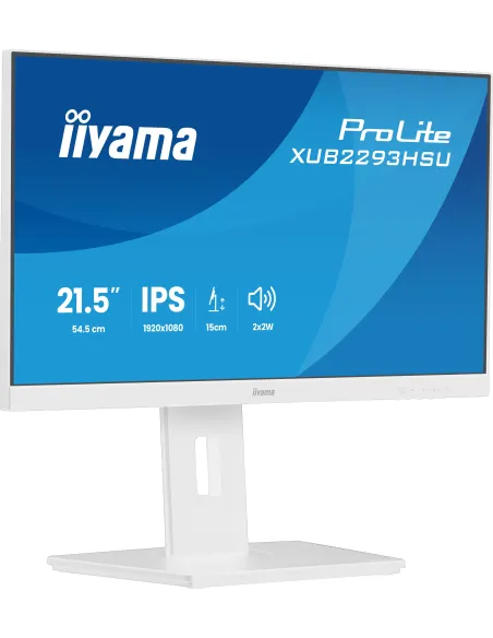 iiyama ProLite XUB2293HSU-W7 pantalla para PC 54,6 cm (21.5") 1920 x 1080 Pixeles Full HD LED Blanco
