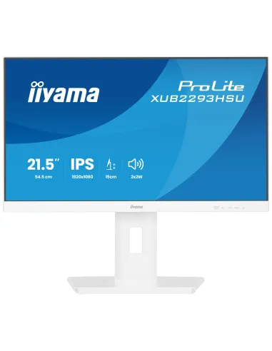 iiyama ProLite XUB2293HSU-W7 pantalla para PC 54,6 cm (21.5") 1920 x 1080 Pixeles Full HD LED Blanco
