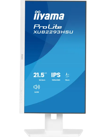 iiyama ProLite XUB2293HSU-W7 pantalla para PC 54,6 cm (21.5") 1920 x 1080 Pixeles Full HD LED Blanco