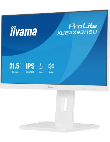 iiyama ProLite XUB2293HSU-W7 pantalla para PC 54,6 cm (21.5") 1920 x 1080 Pixeles Full HD LED Blanco