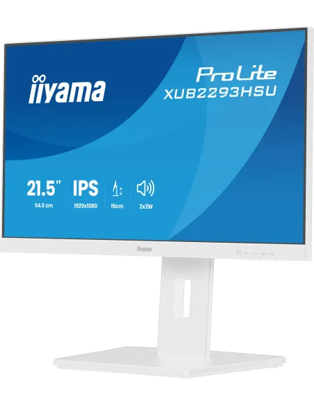 iiyama ProLite XUB2293HSU-W7 pantalla para PC 54,6 cm (21.5") 1920 x 1080 Pixeles Full HD LED Blanco