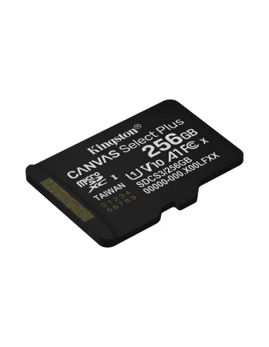 Kingston Technology 256GB microSDXC Canvas Select Plus Gen3 150MB s A1 (Incluye adaptador de SD)