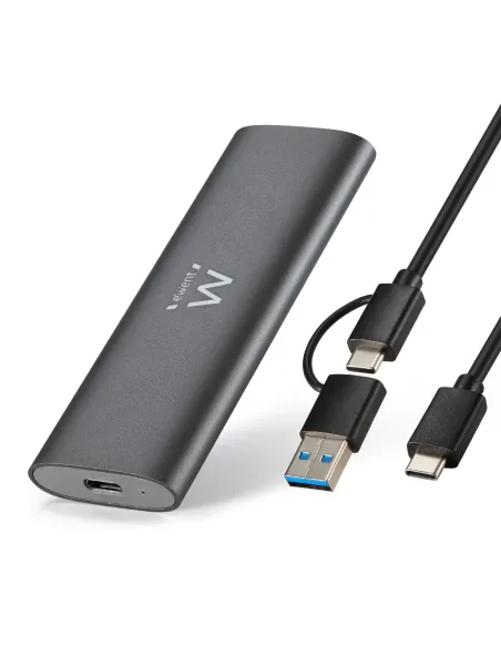 Ewent EW7061 caja para disco duro externo Caja externa para unidad de estado sólido (SSD) Gris Oscuro