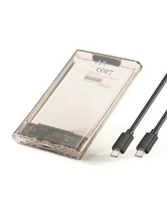 Ewent EW7068 caja para disco duro externo Caja externa para unidad de estado sólido (SSD) Transparente 2.5"