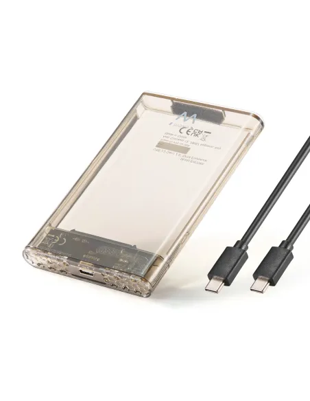 Ewent EW7068 caja para disco duro externo Caja externa para unidad de estado sólido (SSD) Transparente 2.5"