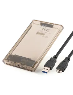 Ewent EW7069 caja para disco duro externo Caja externa para unidad de estado sólido (SSD) Transparente 2.5"