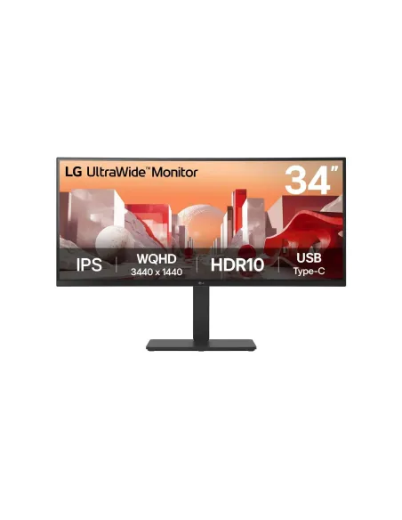LG 34BA75QE-B pantalla para PC 86,4 cm (34") 3440 x 1440 Pixeles Wide Quad HD LCD Negro