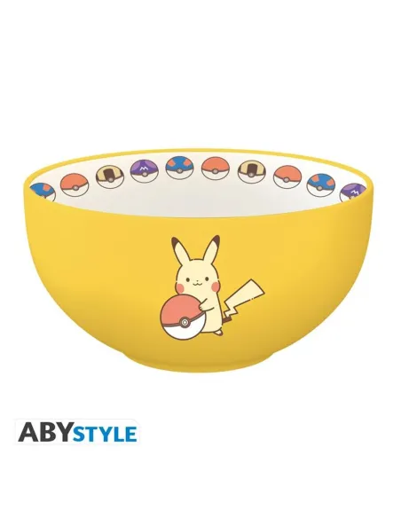 Bowl abystyle pokemon pikachu electric type 600ml Bowl abystyle pokemon pikachu electric type 600ml