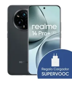 REALME 14 PRO+ 5G 512GB 12GB SUEDE GREY INT NFC + SUPERVOOC 120W POWER ADAPTER WHITE