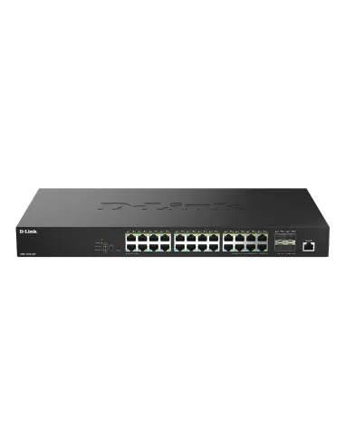 D-Link DMS-1250-28P E switch Gestionado L2 2.5G Ethernet (100 1000 2500) Energía sobre Ethernet (PoE) Negro