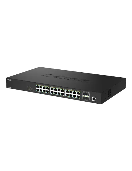 D-Link DMS-1250-28P E switch Gestionado L2 2.5G Ethernet (100 1000 2500) Energía sobre Ethernet (PoE) Negro