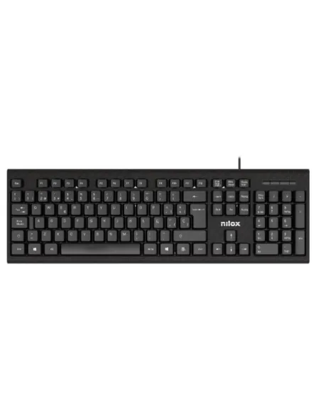 Nilox NXKME0011 teclado Ratón incluido Oficina USB Español Negro
