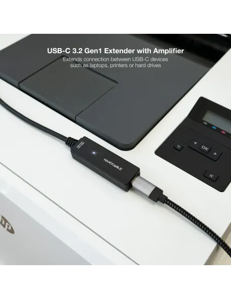 Nanocable 10.01.1311 cable USB USB 3.2 Gen 1 (3.1 Gen 1) 5 m USB C Negro