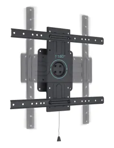 TooQ Soporte de Pared Rotación 360° para Pantallas 37" - 80", Negro 2