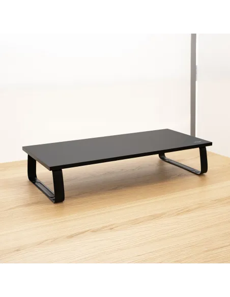 TooQ Soporte Elevador Multiusos para Monitor Portátil, Negro