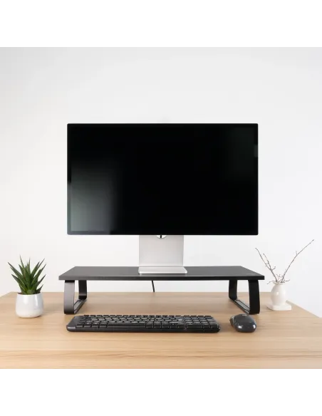 TooQ Soporte Elevador Multiusos para Monitor Portátil, Negro