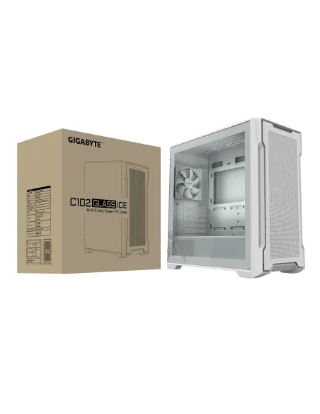 GIGABYTE C102 GLASS Midi Tower Blanco