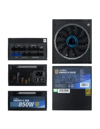 Deep Gaming COOLBOX GAMING FUENTE DE ALIMENTACION ATX ENERGY-G 850W RGB 80+GOLD MODULAR (100V-240V)